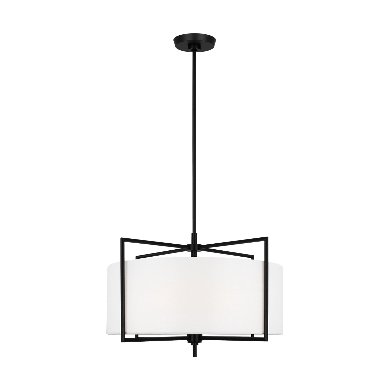 Visual Comfort Studio - CP1394AI - Four Light Pendant - Perno - Aged Iron