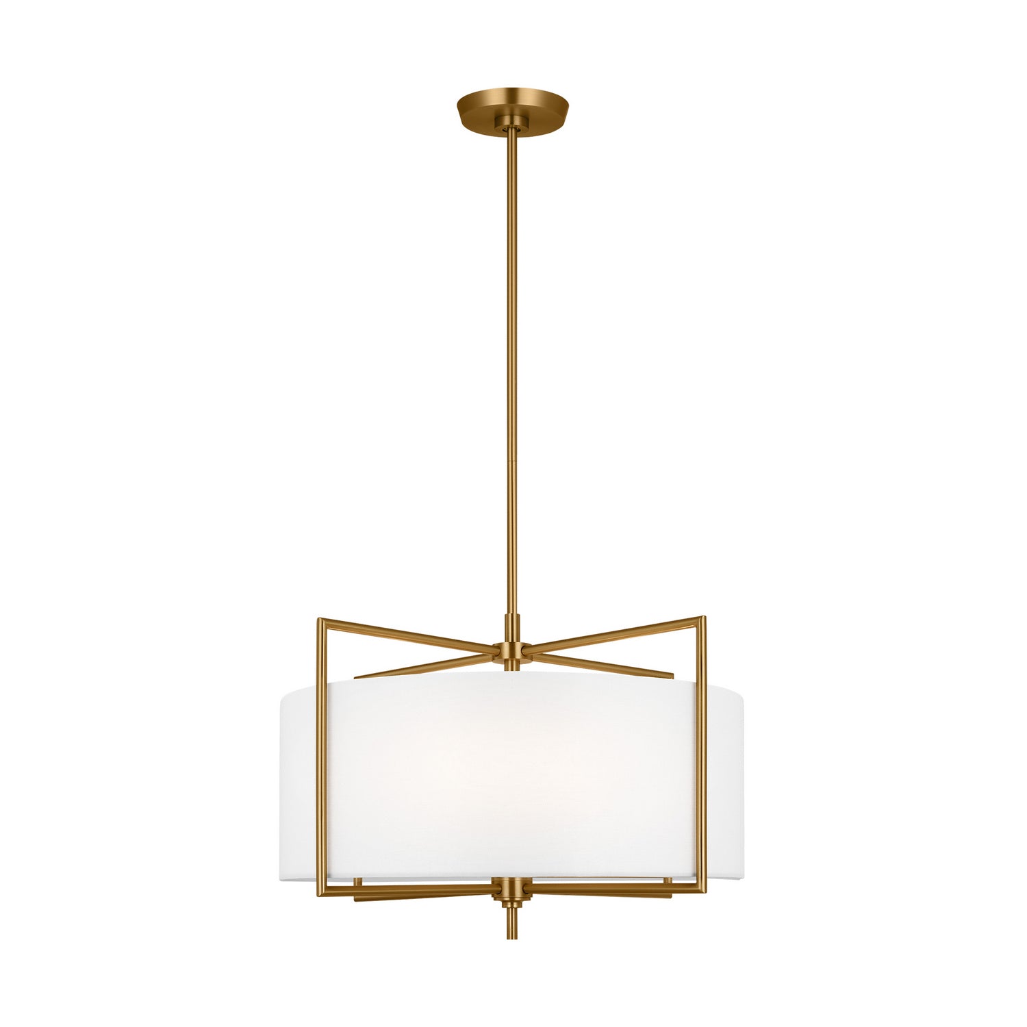 Visual Comfort Studio - CP1394BBS - Four Light Pendant - Perno - Burnished Brass