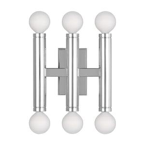 Visual Comfort Studio - TW1146PN - Six Light Wall Sconce - Beckham Modern - Polished Nickel