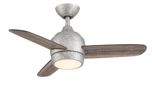 Wind River Fan Company - WR2008GI - 36"Ceiling Fan - The Mini - Galvanized Iron