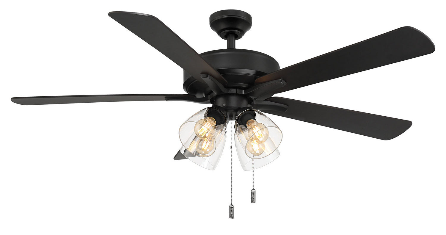 Wind River Fan Company - WR2024MB - 52"Ceiling Fan - Pecos - Matte Black