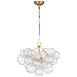 Visual Comfort Signature - JN 5110G/CG - LED Chandelier - Talia - Gild and Clear Swirled Glass