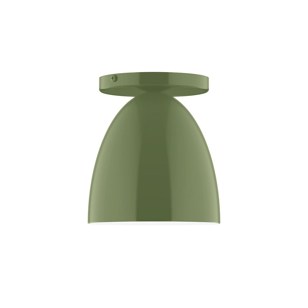 Montclair Light Works - FMD417-22 - One Light Flush Mount - J-Series - Fern Green