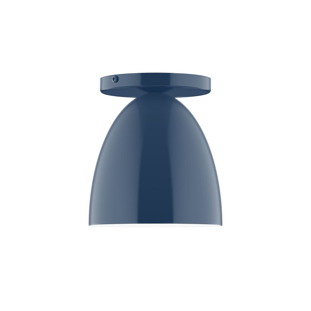 Montclair Light Works - FMD417-50 - One Light Flush Mount - J-Series - Navy