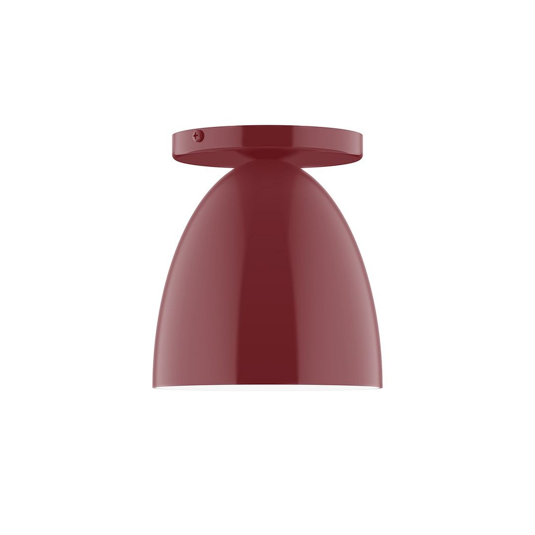 Montclair Light Works - FMD417-55 - One Light Flush Mount - J-Series - Barn Red