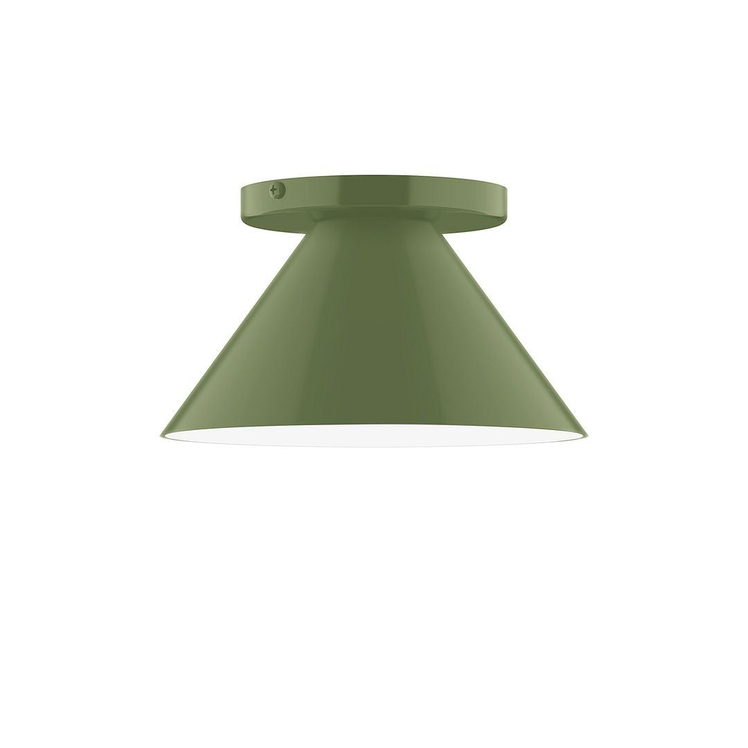 Montclair Light Works - FMD421-22 - One Light Flush Mount - Axis - Fern Green