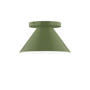 Montclair Light Works - FMD421-22 - One Light Flush Mount - Axis - Fern Green