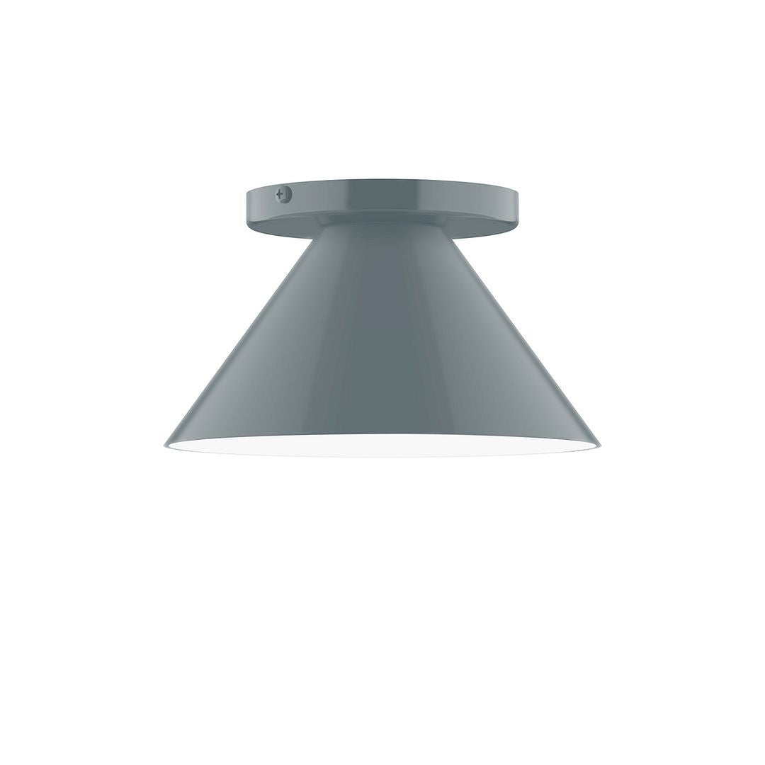 Montclair Light Works - FMD421-40 - One Light Flush Mount - Axis - Slate Gray