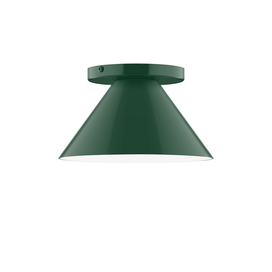 Montclair Light Works - FMD421-42 - One Light Flush Mount - Axis - Forest Green