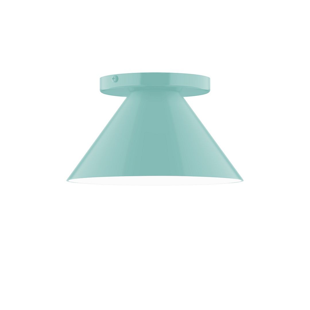 Montclair Light Works - FMD421-48 - One Light Flush Mount - Axis - Sea Green