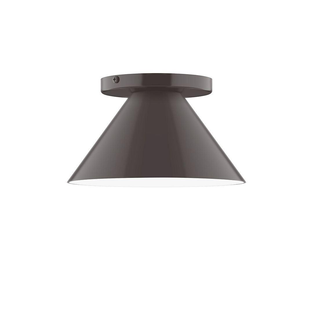 Montclair Light Works - FMD421-51 - One Light Flush Mount - Axis - Architectural Bronze