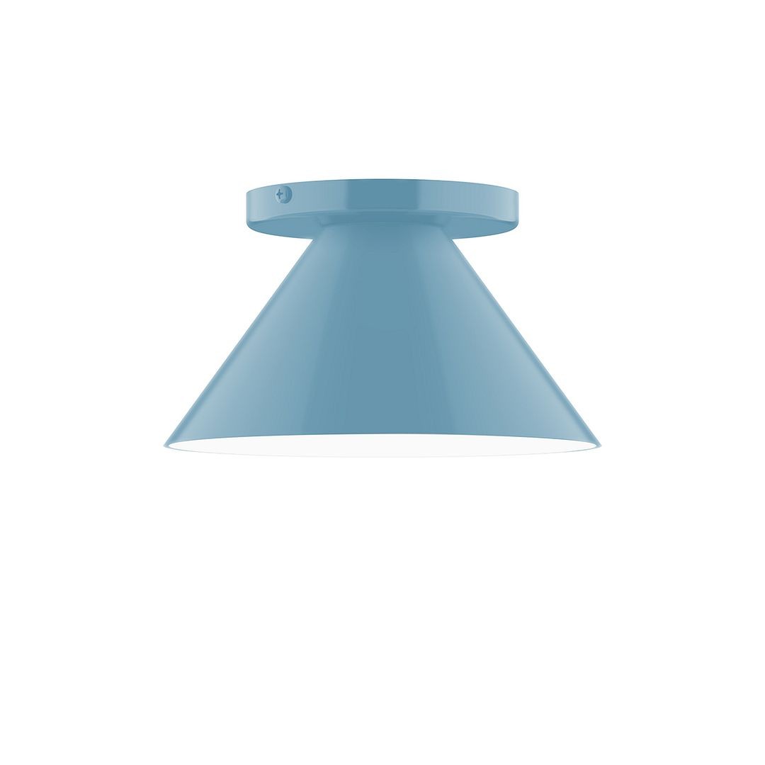 Montclair Light Works - FMD421-54 - One Light Flush Mount - Axis - Light Blue