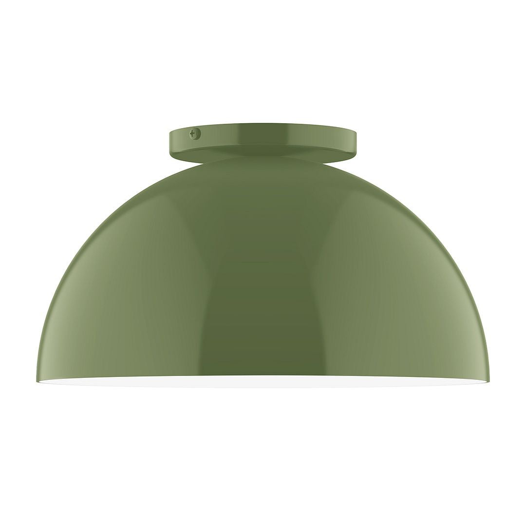 Montclair Light Works - FMD432-22 - One Light Flush Mount - Axis - Fern Green