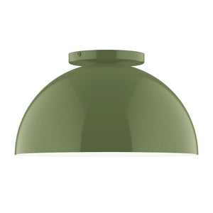 Montclair Light Works - FMD432-22 - One Light Flush Mount - Axis - Fern Green