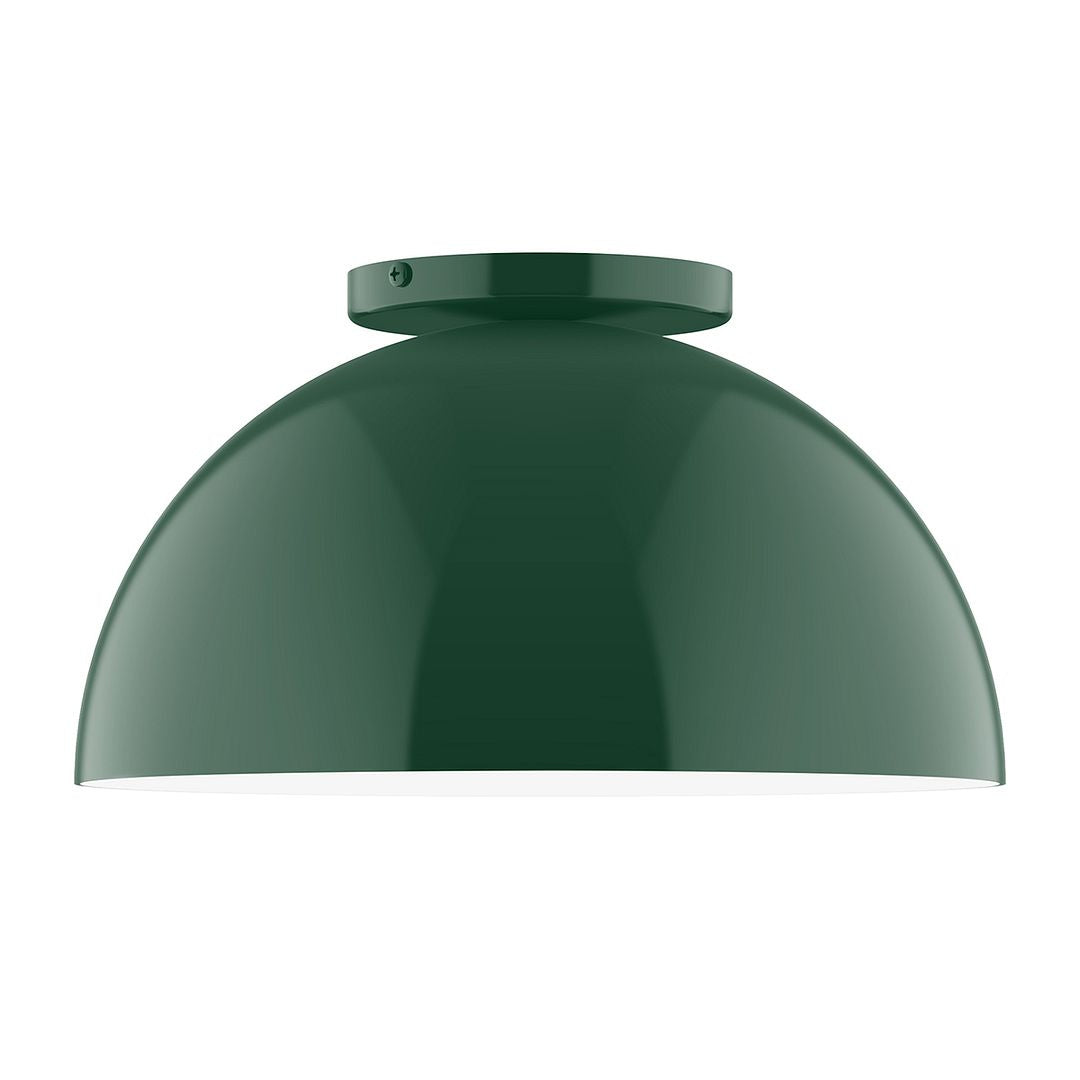 Montclair Light Works - FMD432-42 - One Light Flush Mount - Axis - Forest Green