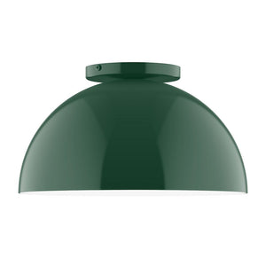 Montclair Light Works - FMD432-42 - One Light Flush Mount - Axis - Forest Green