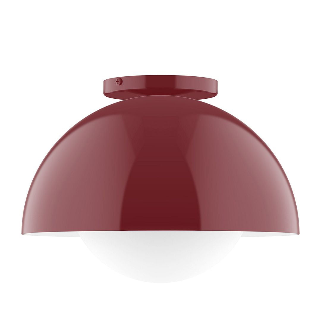 Montclair Light Works - FMD432-G15-55 - One Light Flush Mount - Axis - Barn Red