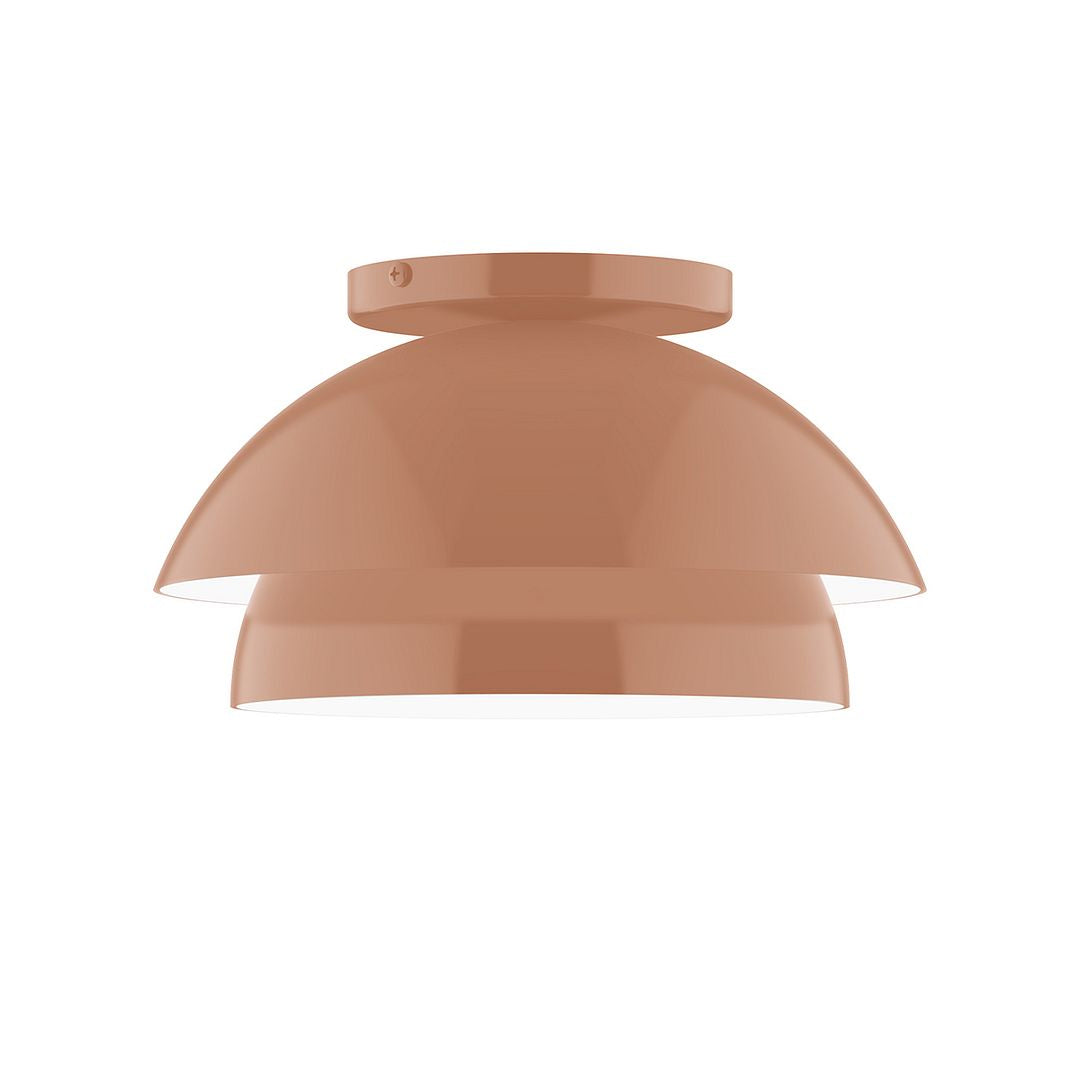 Montclair Light Works - FMDX445-19 - One Light Flush Mount - Nest - Terracotta