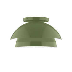 Montclair Light Works - FMDX445-22 - One Light Flush Mount - Nest - Fern Green