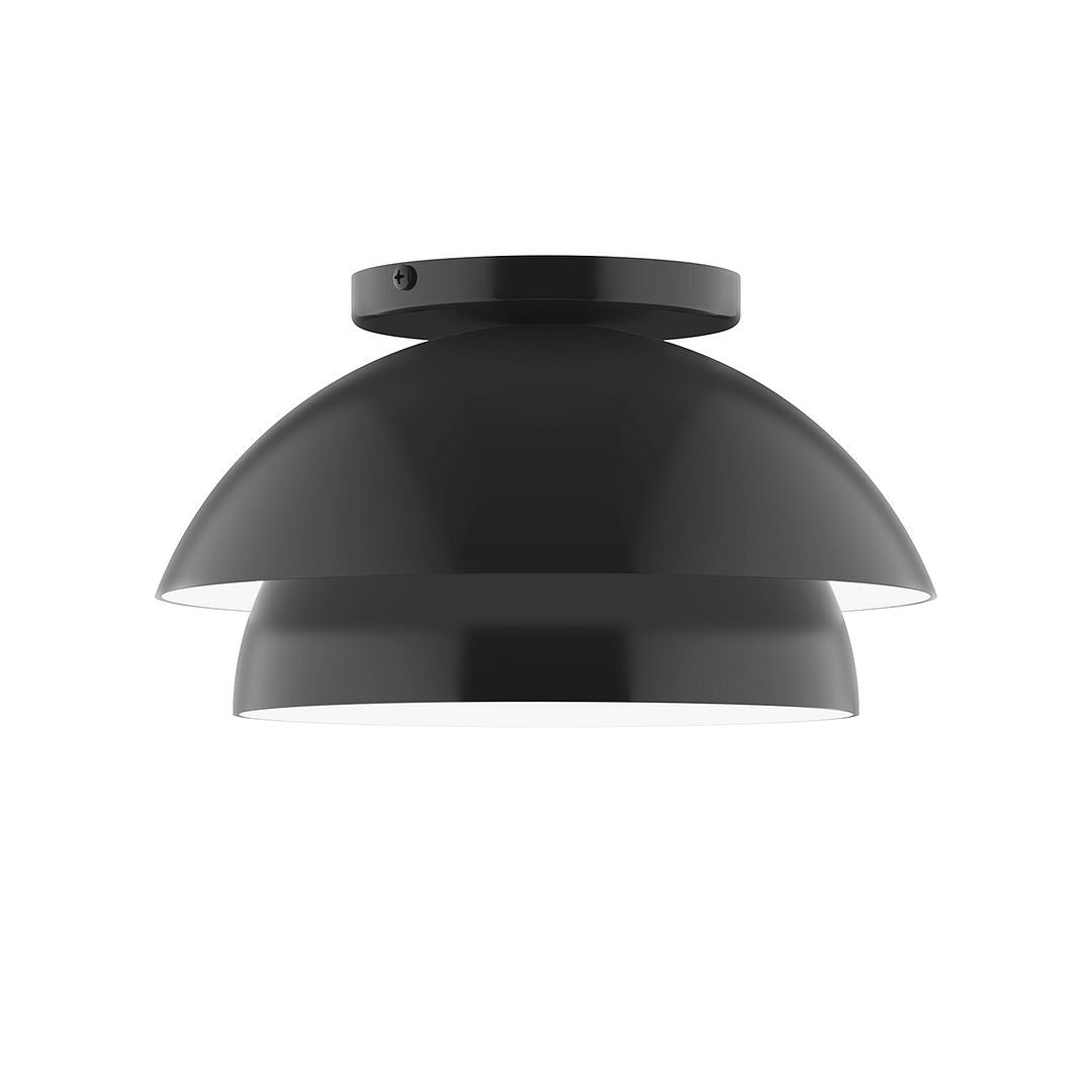 Montclair Light Works - FMDX445-41 - One Light Flush Mount - Nest - Black