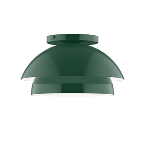 Montclair Light Works - FMDX445-42 - One Light Flush Mount - Nest - Forest Green