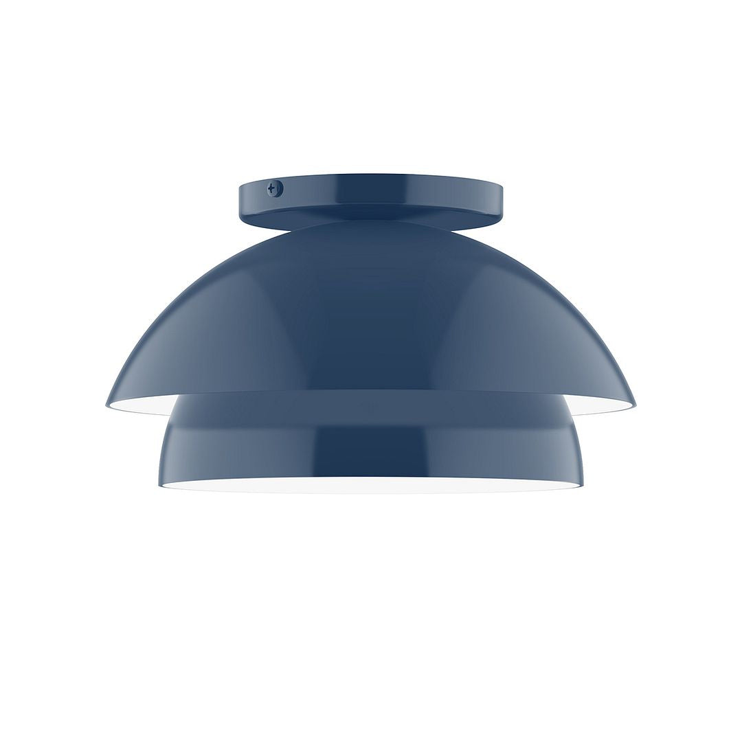 Montclair Light Works - FMDX445-50 - One Light Flush Mount - Nest - Navy