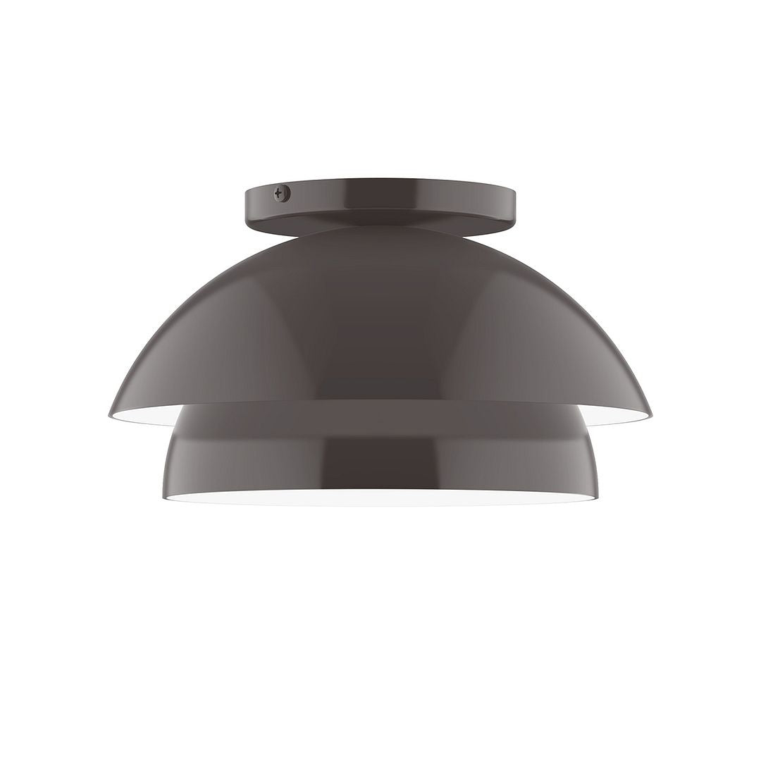 Montclair Light Works - FMDX445-51 - One Light Flush Mount - Nest - Architectural Bronze