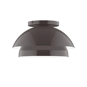 Montclair Light Works - FMDX445-51 - One Light Flush Mount - Nest - Architectural Bronze