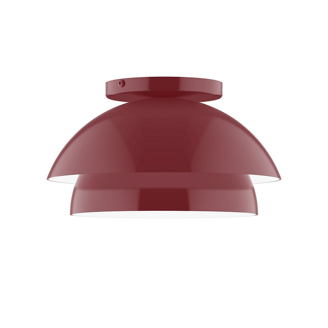 Montclair Light Works - FMDX445-55 - One Light Flush Mount - Nest - Barn Red