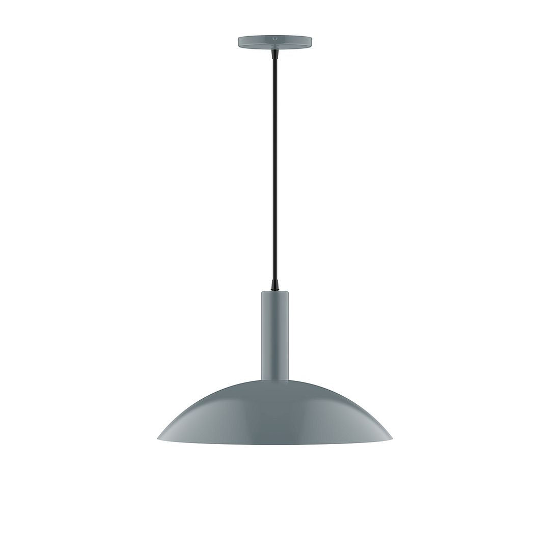 Montclair Light Works - PEBX476-40 - Two Light Pendant - Stack - Slate Gray