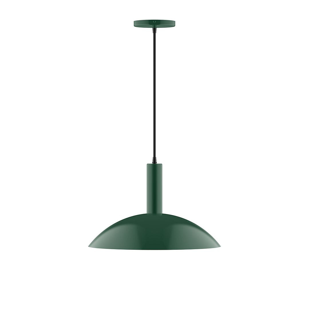 Montclair Light Works - PEBX476-42 - Two Light Pendant - Stack - Forest Green