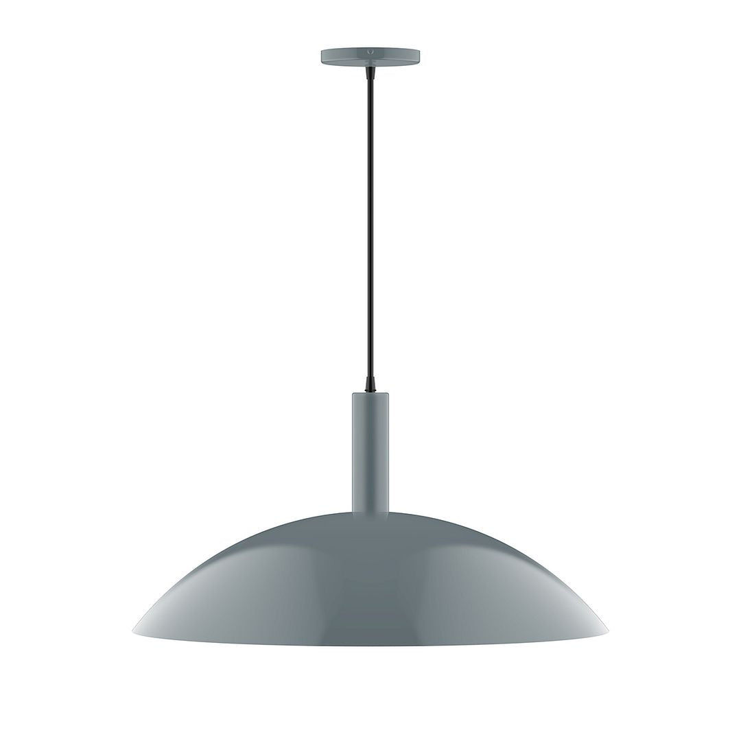 Montclair Light Works - PEBX477-40 - Two Light Pendant - Stack - Slate Gray