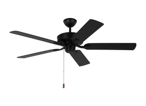 Generation Lighting. - 5LD52MBK - 52" Ceiling Fan - Linden - Midnight Black