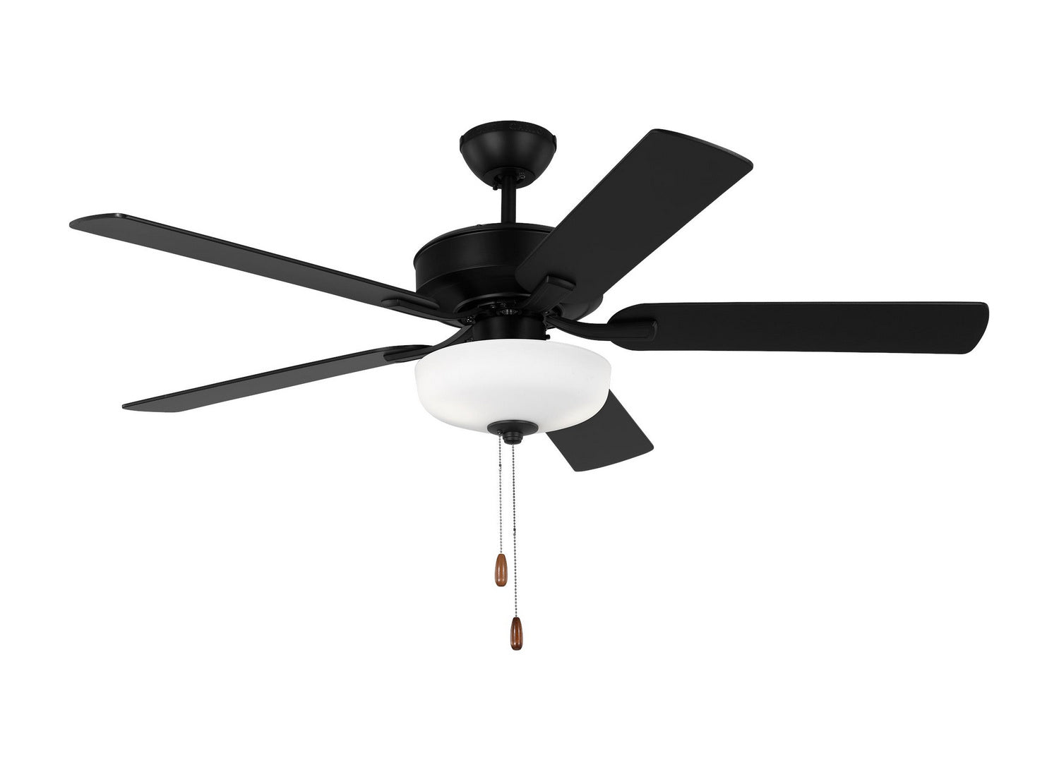 Generation Lighting. - 5LD52MBKD - 52"Ceiling Fan - Linden - Midnight Black