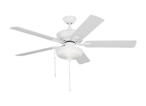 Generation Lighting. - 5LDO52RZWD - 52"Ceiling Fan - Linden - Matte White