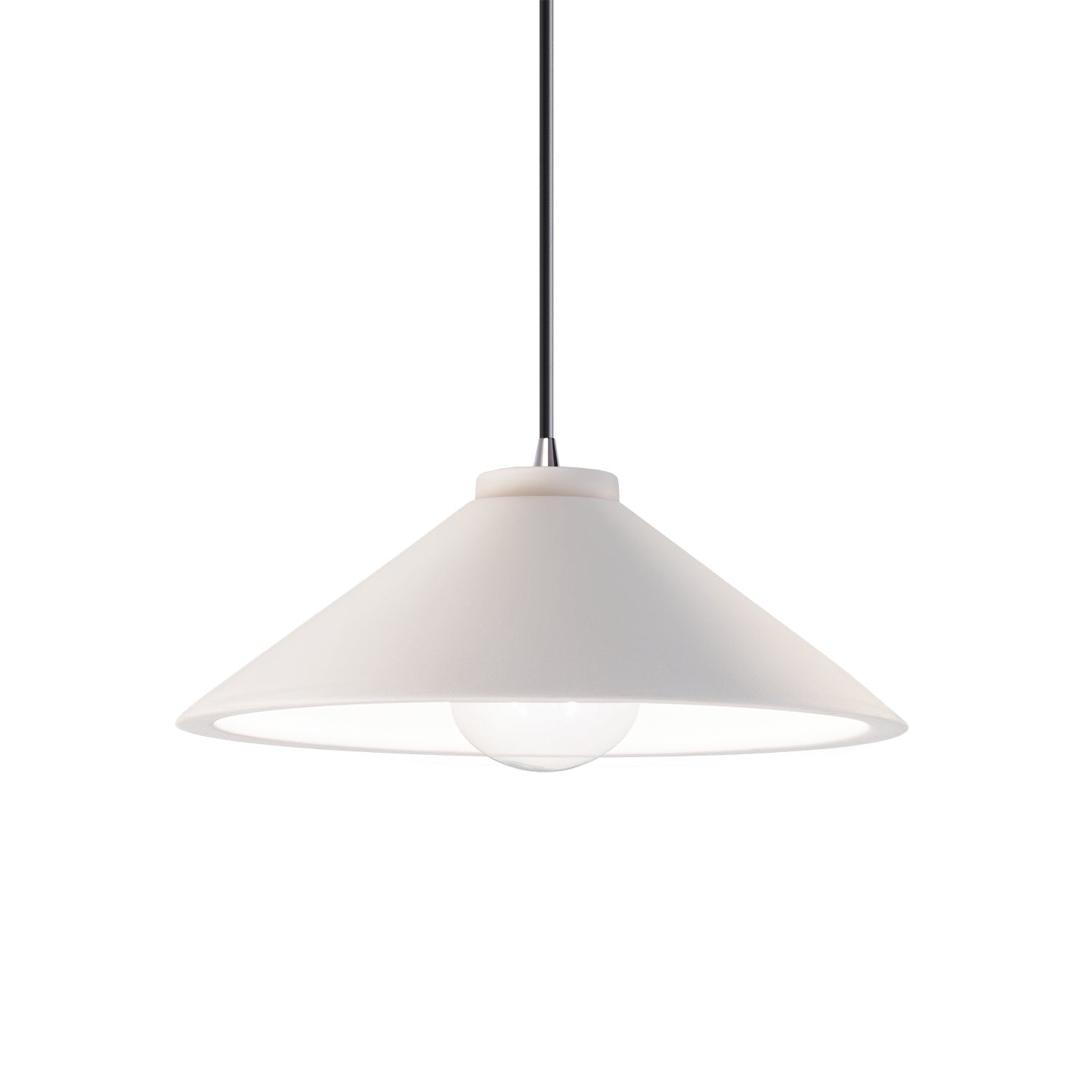 Justice Designs - CER-6240-BIS-CROM-BKCD - One Light Pendant - Radiance - Bisque