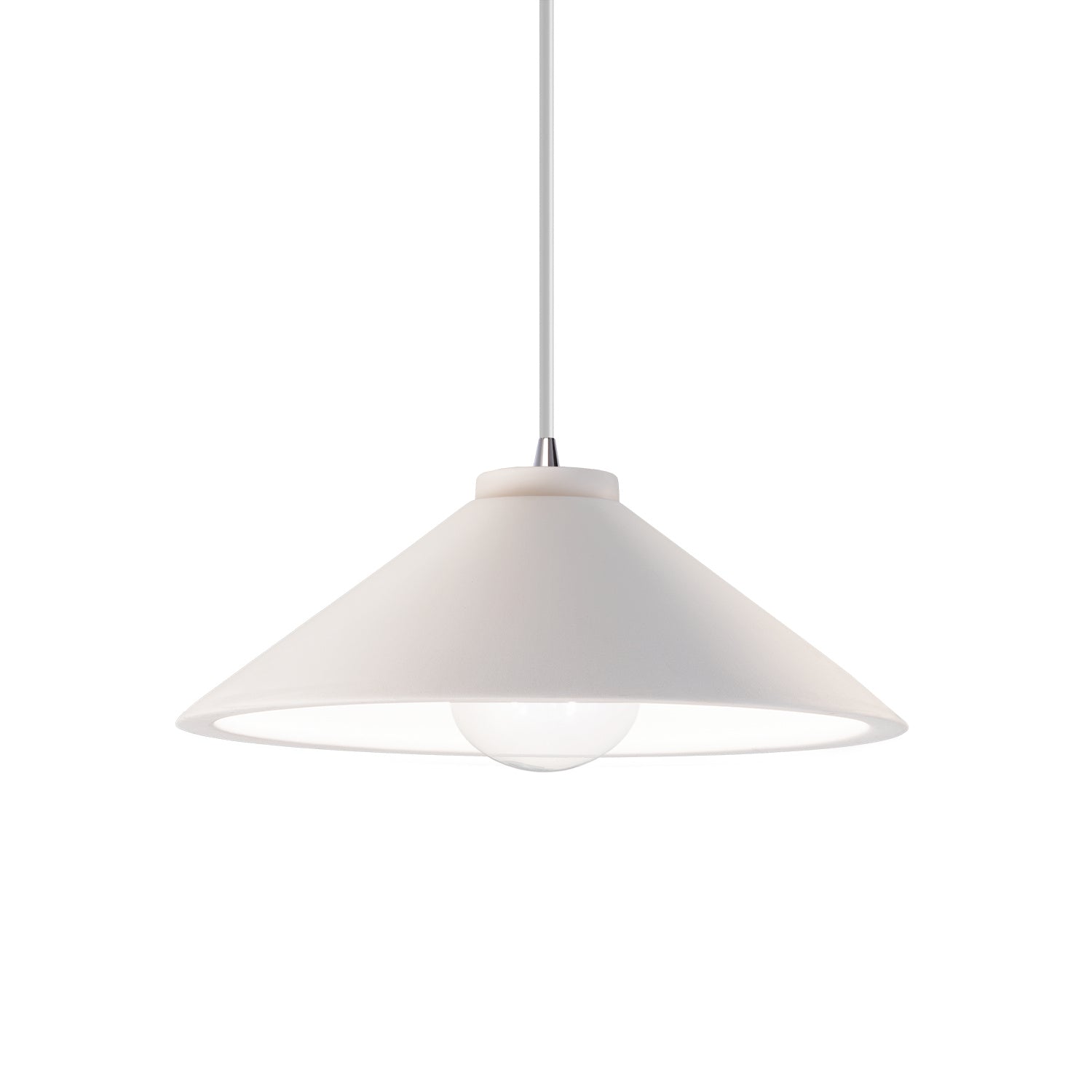 Justice Designs - CER-6240-BIS-CROM-WTCD - One Light Pendant - Radiance - Bisque