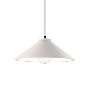 Justice Designs - CER-6240-BIS-DBRZ-WTCD - One Light Pendant - Radiance - Bisque