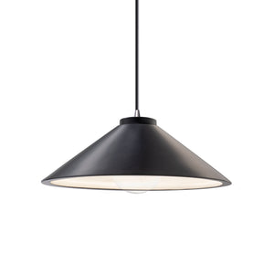 Justice Designs - CER-6240-CRB-CROM-BKCD - One Light Pendant - Radiance - Carbon - Matte Black