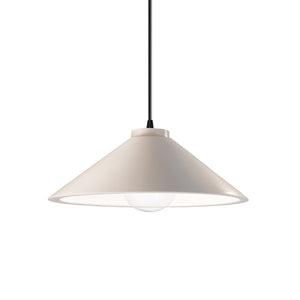 Justice Designs - CER-6240-MAT-MBLK-BKCD - One Light Pendant - Radiance - Matte White