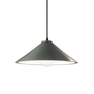 Justice Designs - CER-6240-PWGN-DBRZ-BKCD - One Light Pendant - Radiance - Pewter Green