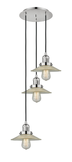 Innovations - 113F-3P-PN-G2 - Three Light Pendant - Franklin Restoration - Polished Nickel