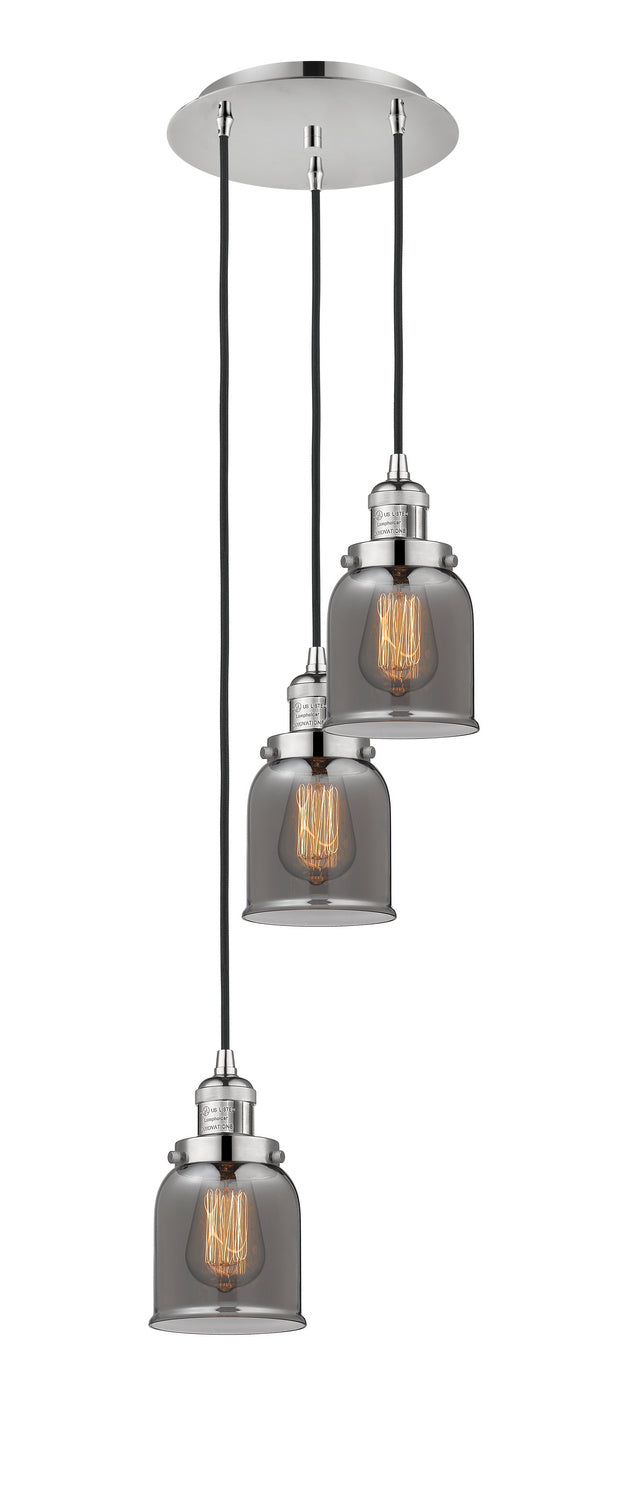 Innovations - 113F-3P-PN-G53 - Three Light Pendant - Franklin Restoration - Polished Nickel