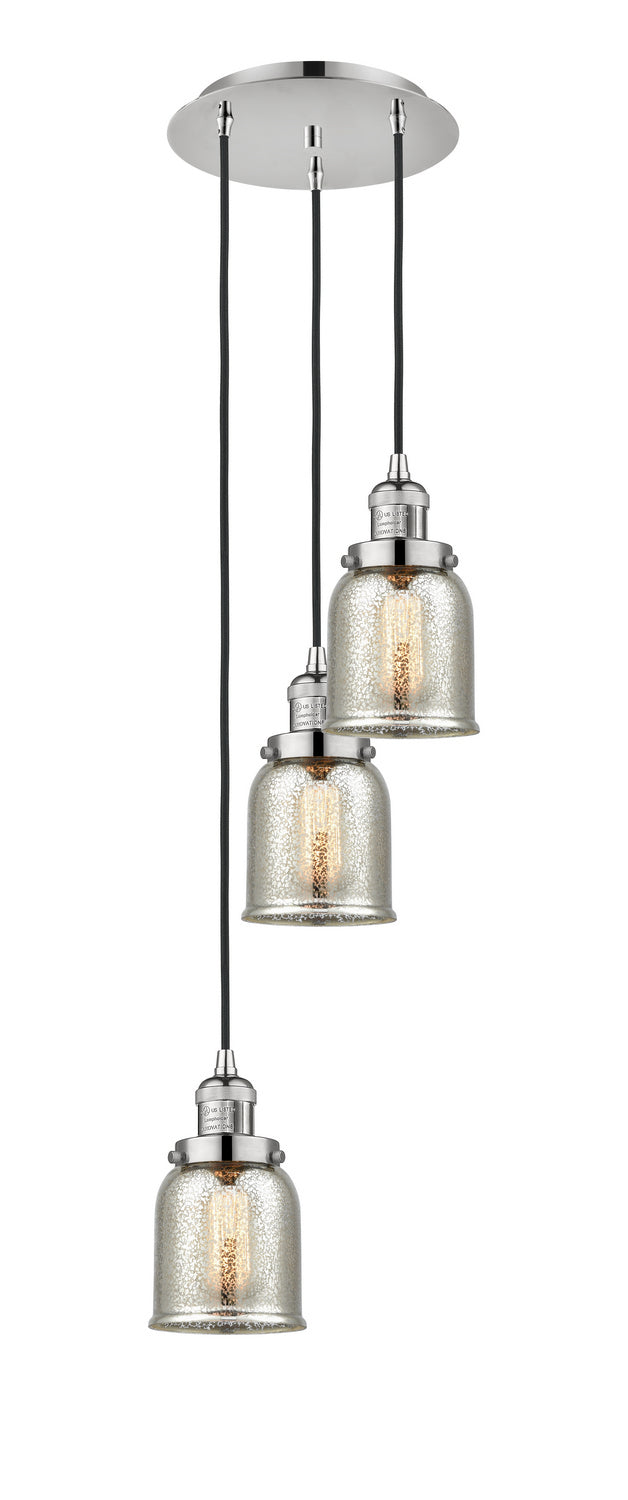 Innovations - 113F-3P-PN-G58 - Three Light Pendant - Franklin Restoration - Polished Nickel