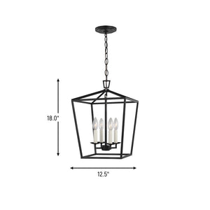 Visual Comfort Studio - 5292604-112 - Four Light Lantern - Dianna - Midnight Black