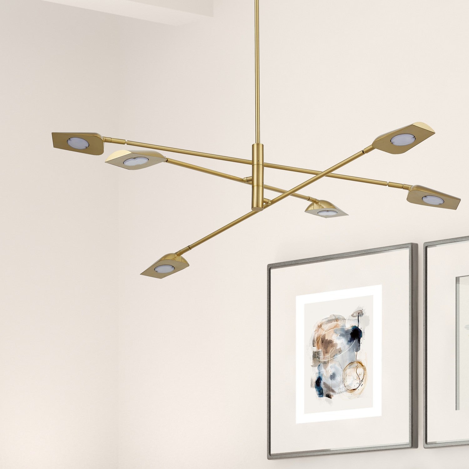 Dainolite Ltd - CAR-4030LEDC-AGB - LED Chandelier - Cari - Aged Brass