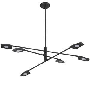 Dainolite Ltd - CAR-4030LEDC-MB - LED Chandelier - Cari - Matte Black