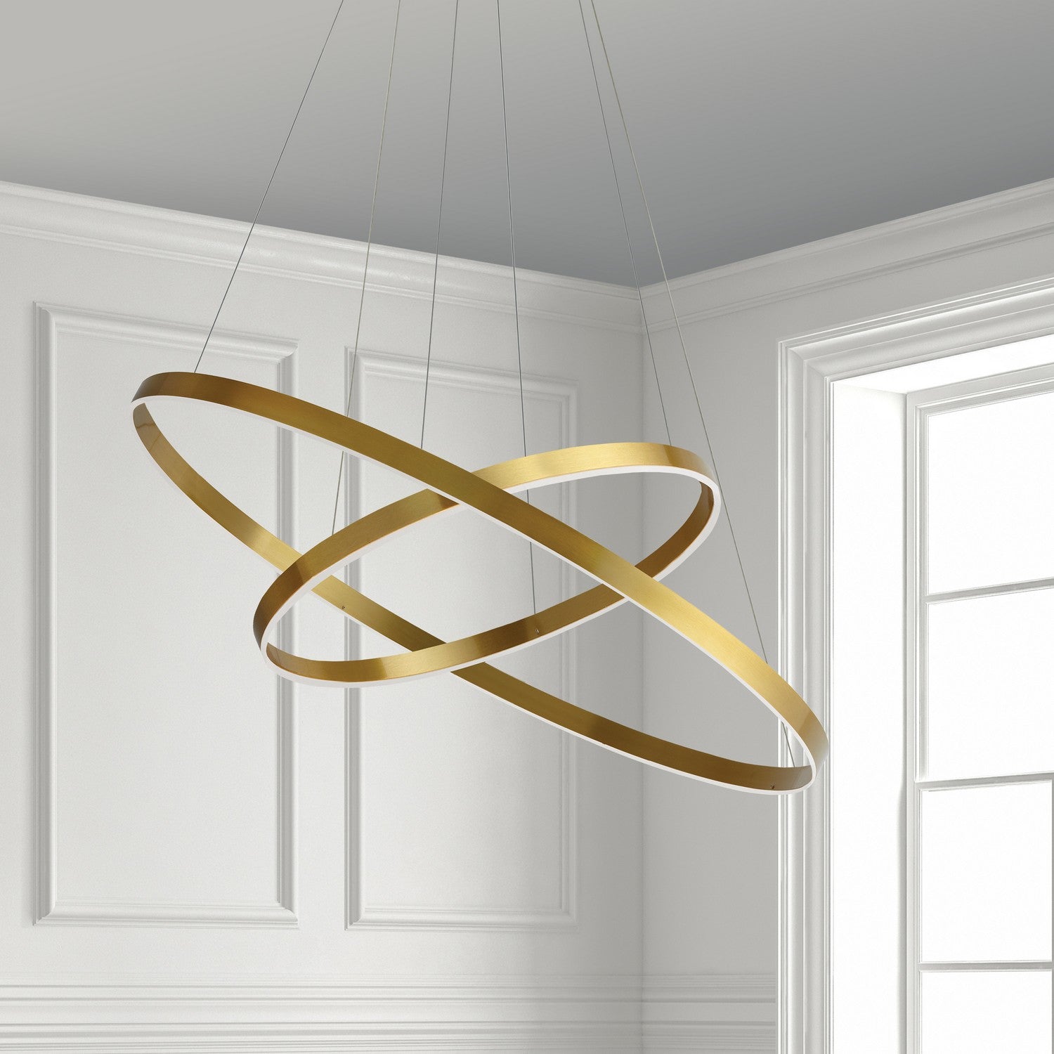 Dainolite Ltd - CIR-1497C-AGB - LED Chandelier - Circulo - Aged Brass