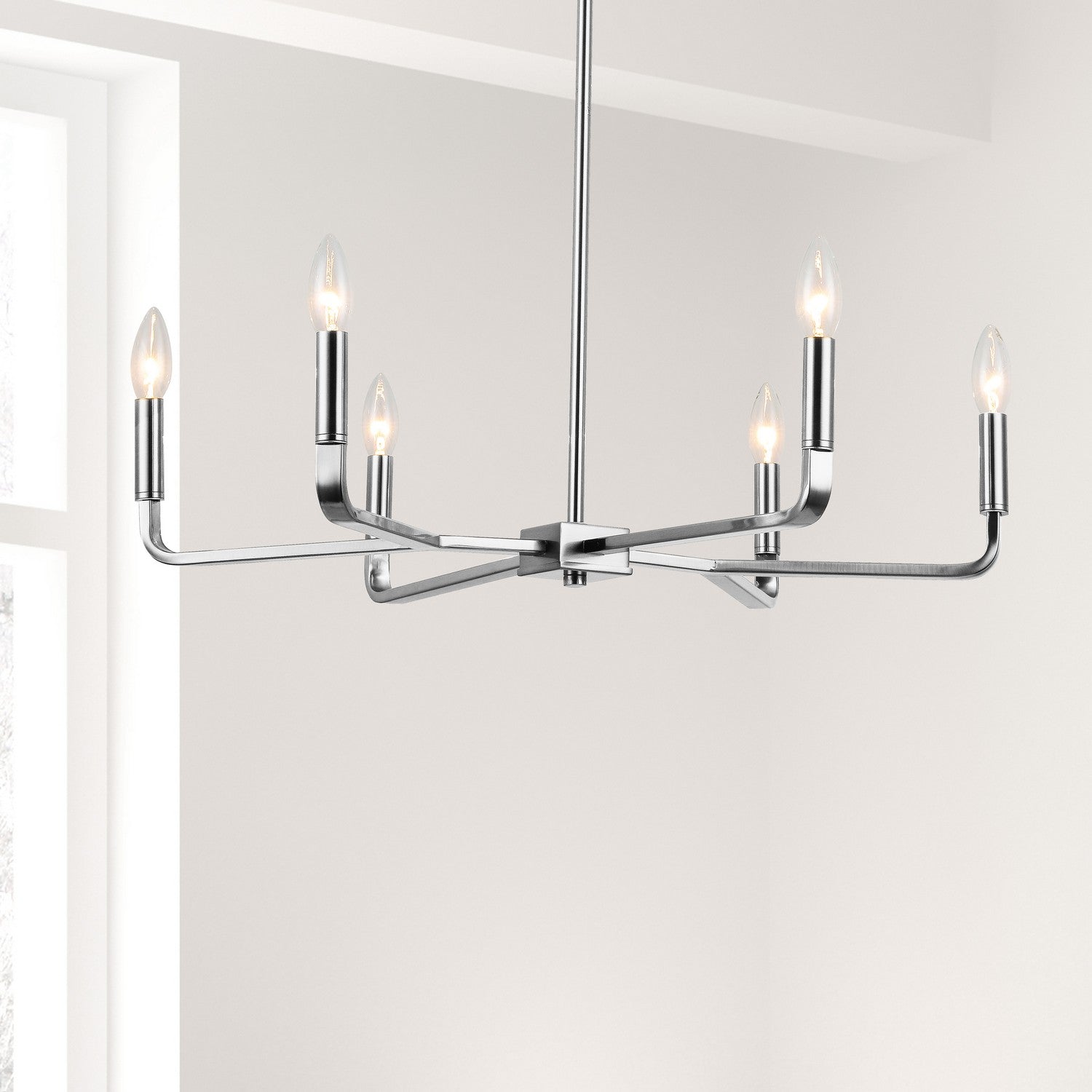 Dainolite Ltd - CLT-246-PC - Six Light Chandelier - Colette - Polished Chrome