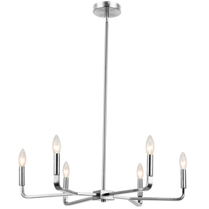 Dainolite Ltd - CLT-246-PC - Six Light Chandelier - Colette - Polished Chrome